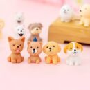 12pcs, Cute Cartoon Puppies - Handcrafted Resin Animals for Desktop Decorations, Micro Landscape, Cake Toppers, and Home Accessories