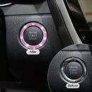 1pc Car Bling Engine Start Ring Decals, Car Push Start Button Cover, Key Ignition Knob Bling Ring, Sparkling Car Interior Accessories For Women