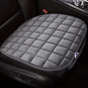 1pc Car Seat Cushion, Premium Comfort Memory Silk Wadding, Non-Slip Rubber Bottom With Storage Pouch, Car Seat Pad Universal