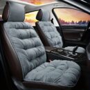 1pc Car Seat Cushion Winter Plush Winter Down Warm Thick Single Seat Soft Backrest Universal Explosion-proof Seat Cushion Cover