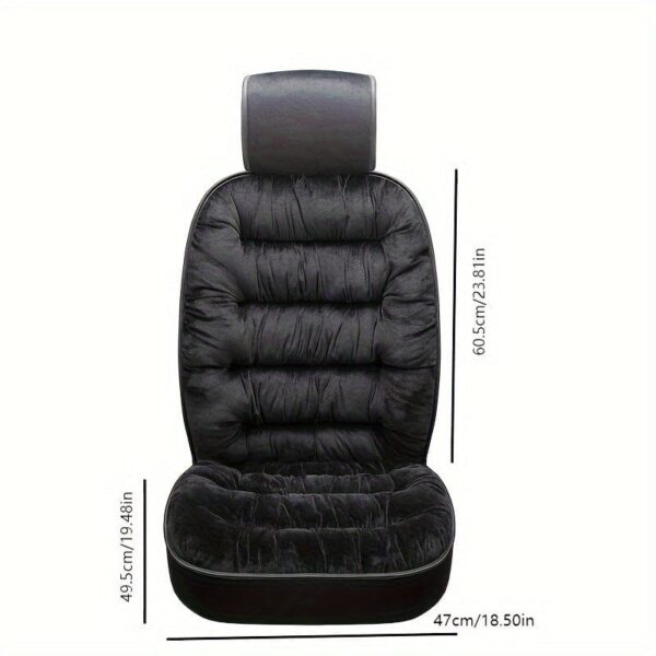 1pc Car Seat Cushion Winter Plush Winter Down Warm Thick Single Seat Soft Backrest Universal Explosion-proof Seat Cushion Cover - Image 14