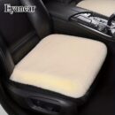1pc Car Seat Cushion Winter Plush Winter Warmth Thick Wool Square Cushion, Soft Wool Faux Rabbit Fur Auto Seat Covers
