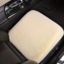 1pc Car Seat Cushion Winter Plush Winter Warmth Thick Wool Square Cushion, Soft Wool Faux Rabbit Fur Auto Seat Covers