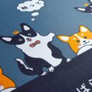 1pc Cartoon Dog Print Fitted Sheet (Without Pillowcase), Soft Comfortable Bedding Mattress Protector, For Bedroom, Guest Room, With Deep Pocket, Fitted Bed Sheet Only