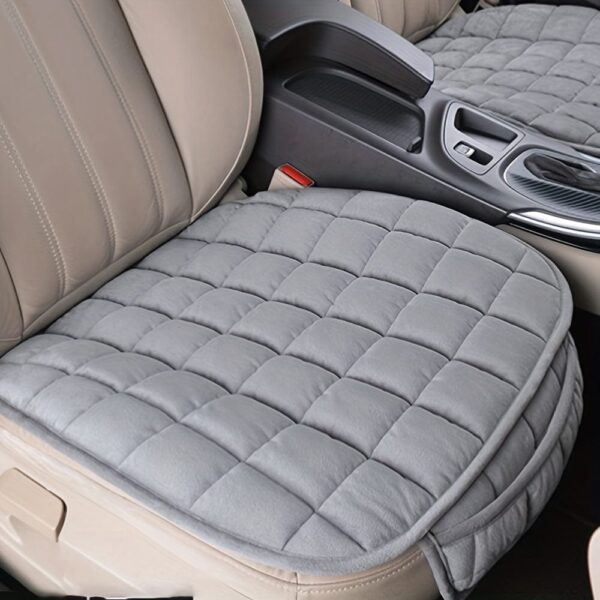 1pc New Winter Short Plush Car Cushion Free Bundle Warm Thickened Single Piece Office Cushion Universal Car Front Row Small Square Cushion - Image 6