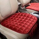 1pc New Winter Short Plush Car Cushion Free Bundle Warm Thickened Single Piece Office Cushion Universal Car Front Row Small Square Cushion