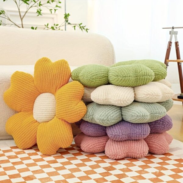1pc Home Decorative Cushion, Breathable Flower Seat Cushion, Table Chair Cushion Floor Pillow For Sofa Couch Bed Office - Image 2