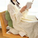 1pc Home Decorative Cushion, Breathable Flower Seat Cushion, Table Chair Cushion Floor Pillow For Sofa Couch Bed Office