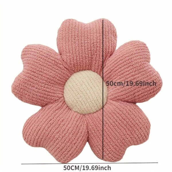 1pc Home Decorative Cushion, Breathable Flower Seat Cushion, Table Chair Cushion Floor Pillow For Sofa Couch Bed Office - Image 4
