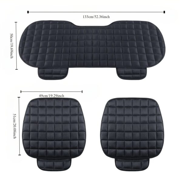 1pc New Winter Short Plush Car Cushion Free Bundle Warm Thickened Single Piece Office Cushion Universal Car Front Row Small Square Cushion - Image 7