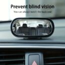 1pc Oval Car Rearview Mirror Blind Spot Mirror, 360 Degree Adjustment HD Small Mirror, Reverse Rearview Mirror Auxiliary Mirror