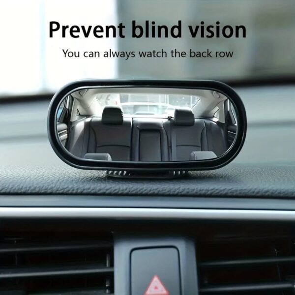 1pc Oval Car Rearview Mirror Blind Spot Mirror, 360 Degree Adjustment HD Small Mirror, Reverse Rearview Mirror Auxiliary Mirror - Image 6