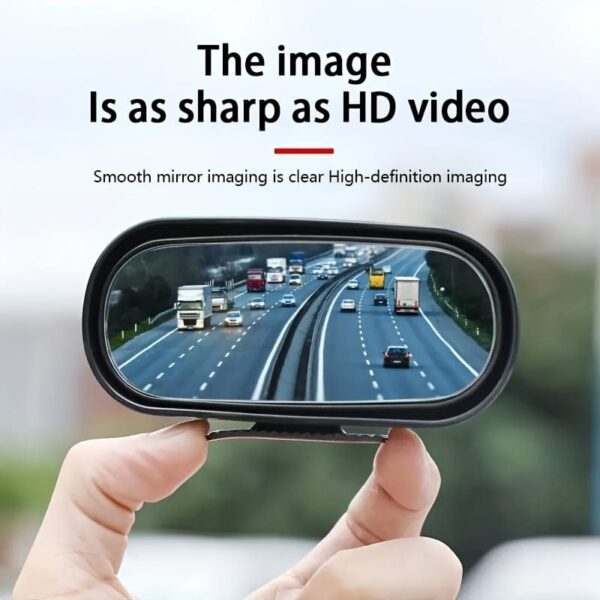 1pc Oval Car Rearview Mirror Blind Spot Mirror, 360 Degree Adjustment HD Small Mirror, Reverse Rearview Mirror Auxiliary Mirror - Image 10