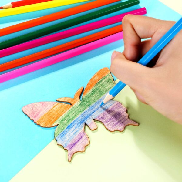 20pcs, DIY Butterfly Wood Hanging Ornaments, Tree Decorations, Yard Decoration, Yard Supplies, Party Decor, Holiday Supplies, Garden Decor - Image 3