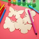 20pcs, DIY Butterfly Wood Hanging Ornaments, Tree Decorations, Yard Decoration, Yard Supplies, Party Decor, Holiday Supplies, Garden Decor
