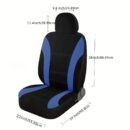 2pcs Car Seat Cover Polyester Mesh Front Seat Cover
