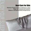 2pcs Satin Pillowcase, Soft And Smooth Texture, Satin Solid Color Envelope Pillowcases, Reduce Hair Breakage Prevent Wrinkles