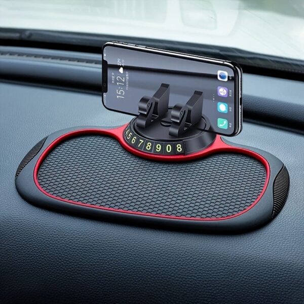 Multi-Functional Car Anti-Slip Mat & Phone Mount, 360°rotating Swan Bracket.Silicone Dashboard Car Pad Mat, Instrument Panel Bracket Anti-Slip Mat