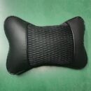 Universal Car Headrest PU Leather Mesh Breathable Neck Pillow, Soft Comfortable Seat Rest Cushion, Auto Accessories Decorations