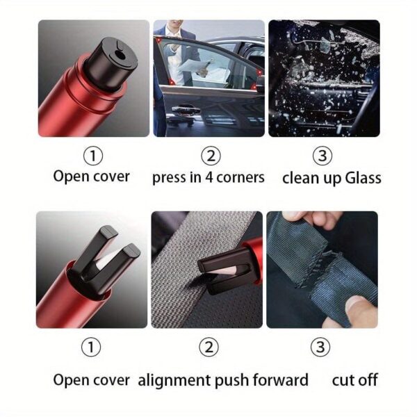 Car Safety Hammer Auto Emergency Glass Window Breaker Seat Belt Cutter - Image 9