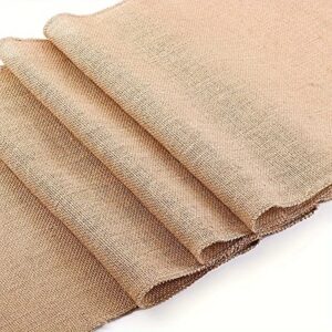 1pc, Rustic Burlap Table Runner, Natural Linen Material, Simple Country Style Table Runner For Farm Parties & Outdoor Gatherings, Ideal For Dinning Table Decoration And Folk Decor