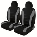 2pcs Car Seat Cover Polyester Mesh Front Seat Cover