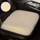 1pc Car Seat Cushion Winter Plush Winter Warmth Thick Wool Square Cushion, Soft Wool Faux Rabbit Fur Auto Seat Covers