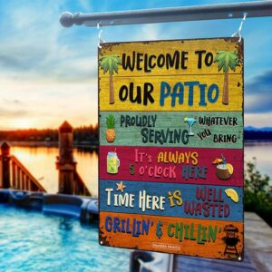 1pc, Vintage Metal Tin Sign for Swimming Pool Backyard Bar - 8''x12'' Wall Art for Home, Restaurant, Cafe, Garage - Water-proof and Dust-proof