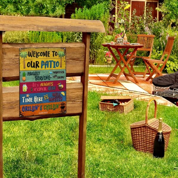 1pc, Vintage Metal Tin Sign for Swimming Pool Backyard Bar - 8''x12'' Wall Art for Home, Restaurant, Cafe, Garage - Water-proof and Dust-proof - Image 5