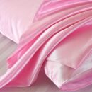 2pcs Satin Pillowcase, Soft And Smooth Texture, Satin Solid Color Envelope Pillowcases, Reduce Hair Breakage Prevent Wrinkles
