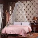 1pc Purple Dome Mosquito Net, Household Mosquito Net, Free Installation, Large Space, Available In All Seasons, Bedroom Mosquito Net