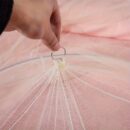 1pc Purple Dome Mosquito Net, Household Mosquito Net, Free Installation, Large Space, Available In All Seasons, Bedroom Mosquito Net
