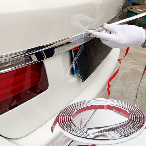 Car Decorative Strip Car Window Chrome Bright Strip Electroplating Silvery Strip - Image 4