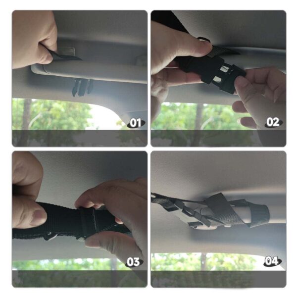 Maximize Your Car's Storage Space with This Large Ceiling Cargo Net - Perfect for Long Trips & Camping! - Image 4