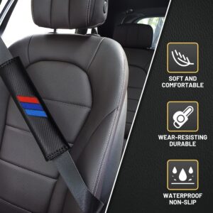 2pcs, Car Seat Belt Covers, PU Leather Shoulder Protection Pads, Soft Comfortable, Wear-Resisting Durable, Waterproof Non-Slip, Universal Fit Auto Interior Accessories