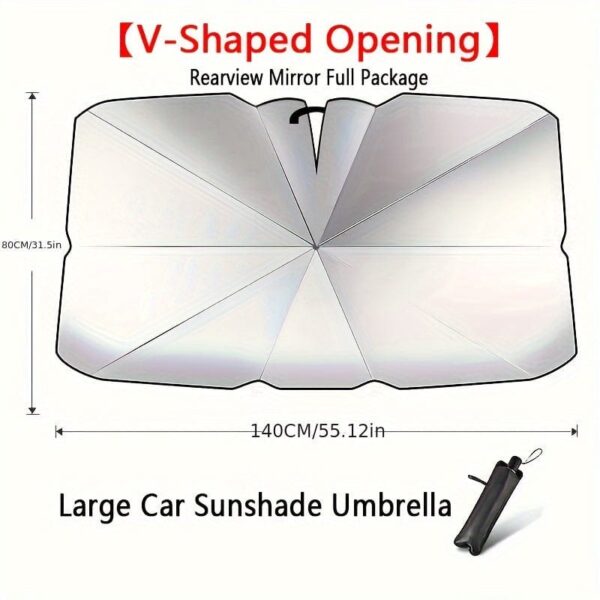 Protect Your Car From The Sun With This Universal Windshield Sun Visor! - Image 6