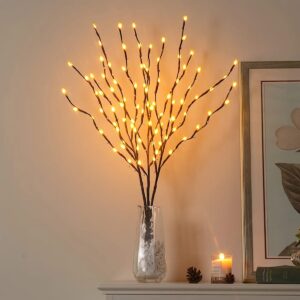 1pc, 20 LED Branch Lights - Indoor Decoration Lighting for Weddings, Birthdays, and Christmas - Fairy Lights with Branch Design