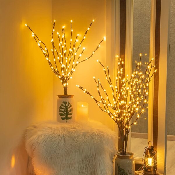 1pc, 20 LED Branch Lights - Indoor Decoration Lighting for Weddings, Birthdays, and Christmas - Fairy Lights with Branch Design - Image 7