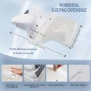 1pc Cervical Memory Foam Pillow For Neck Relax, Ergonomic Orthopedic Neck Support Pillow For Side, Back And Stomach Sleepers With Breathable Pillowcase