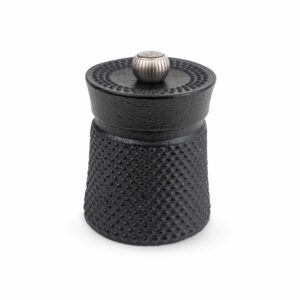 Peugeot Bali Fonte Cast Iron Pepper Mill Black, 8cm