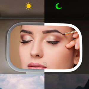 [NEW] Car Sun Visor Vanity Mirror "BALLIARO" (7.8") with LED Light