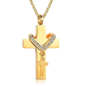Cross Pendant - Jewelry for Car in Gold & Silver
